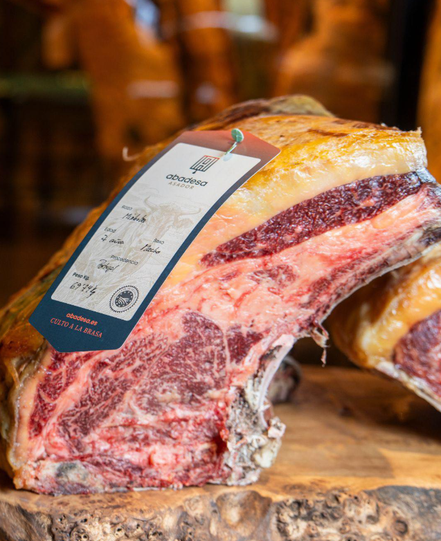 chuletón de vaca o de buey